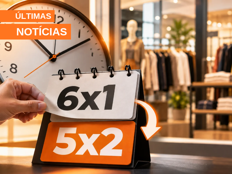 Notícia: Redução da jornada e fim da escala 6x1 elevam a pressão sobre o varejo